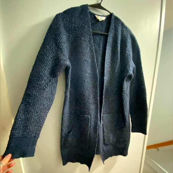 Blue & White Boxy Cardigan - Picture 1 of 2